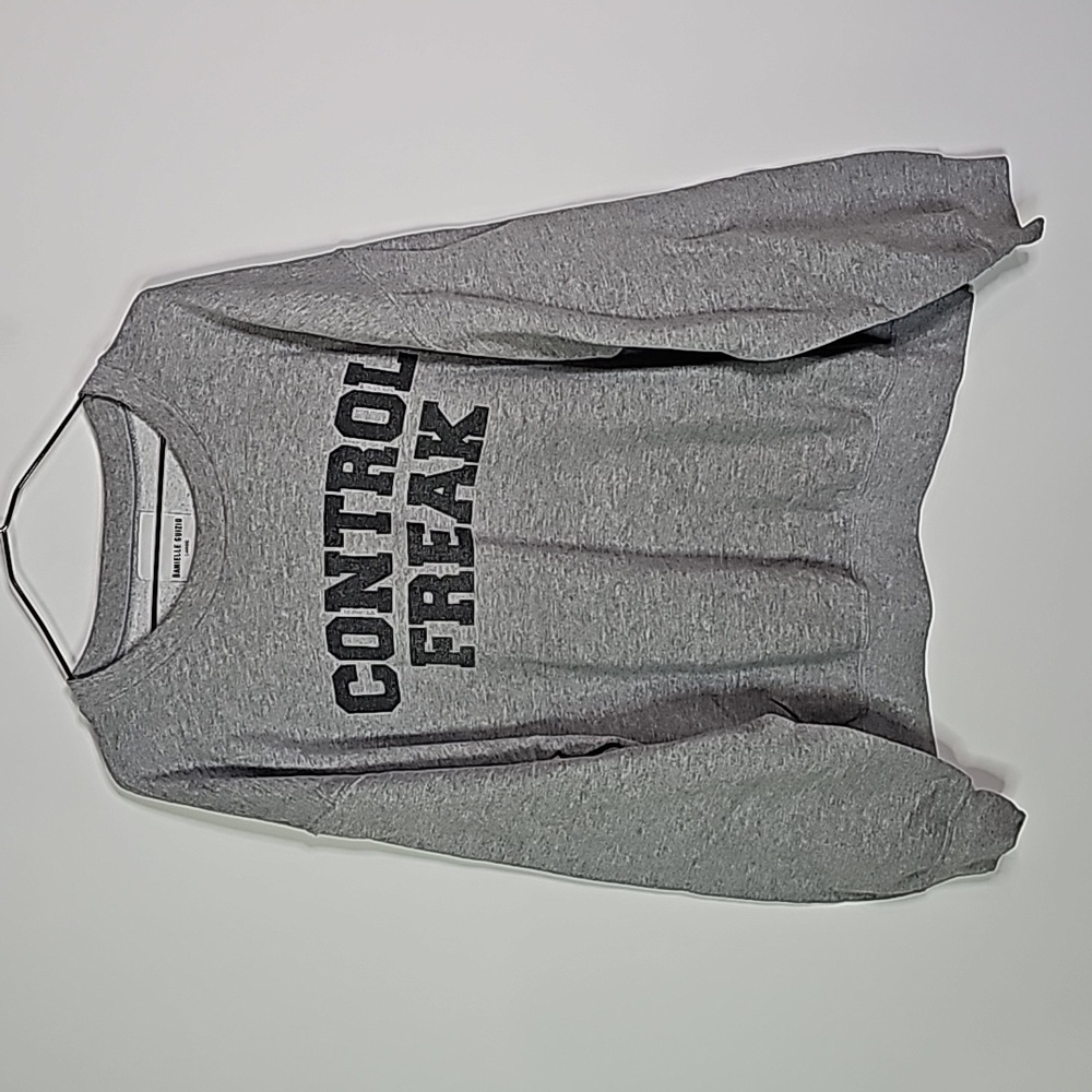 Danielle Guizio large gray control freak sweater